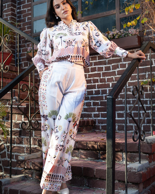 Bold multi-color coord outfit for confident modern women