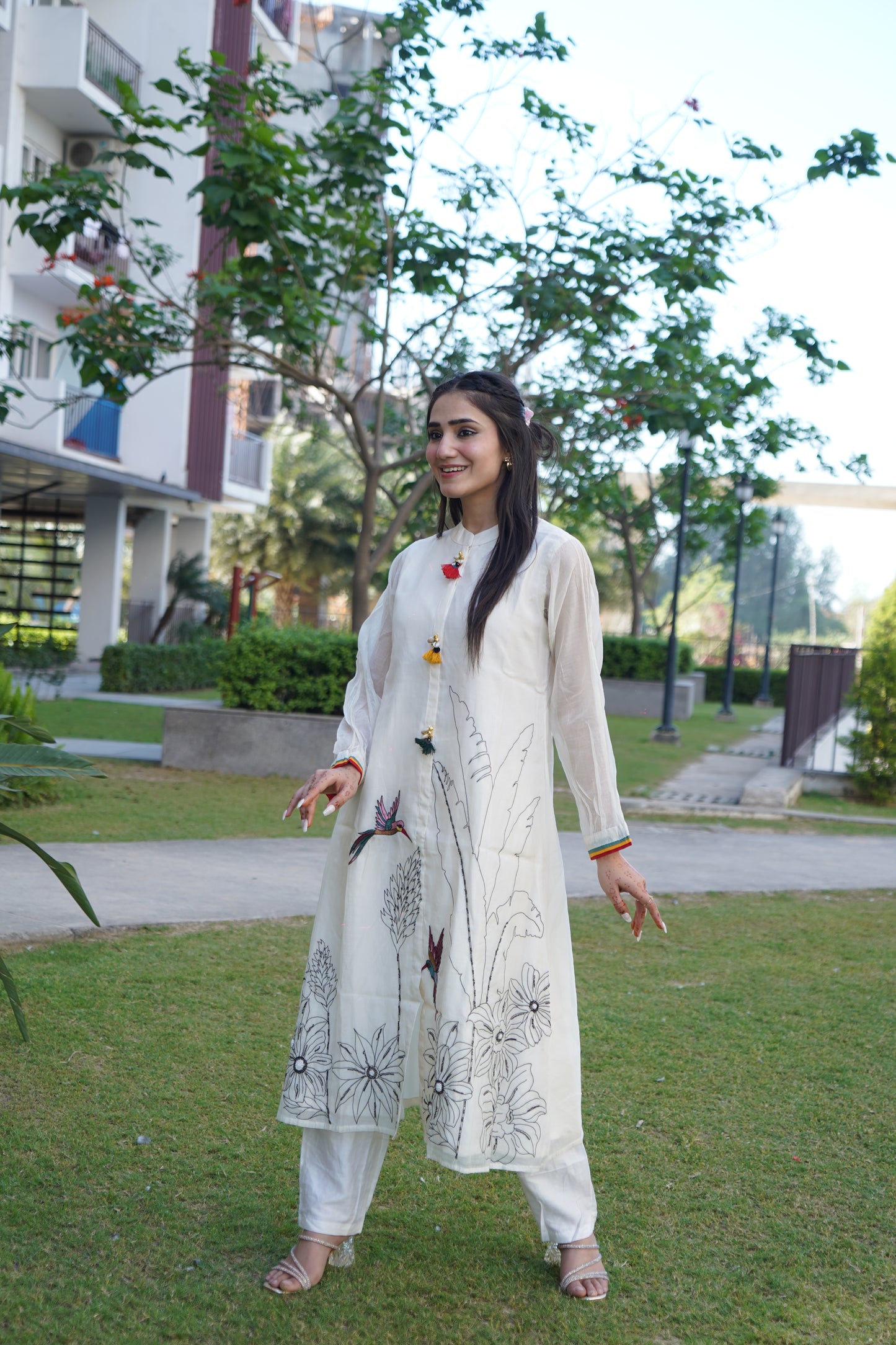 Classic white kurta set with traditional yet modern appeal