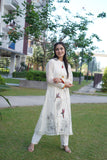 Elegant white kurta set crafted with fine detailing
