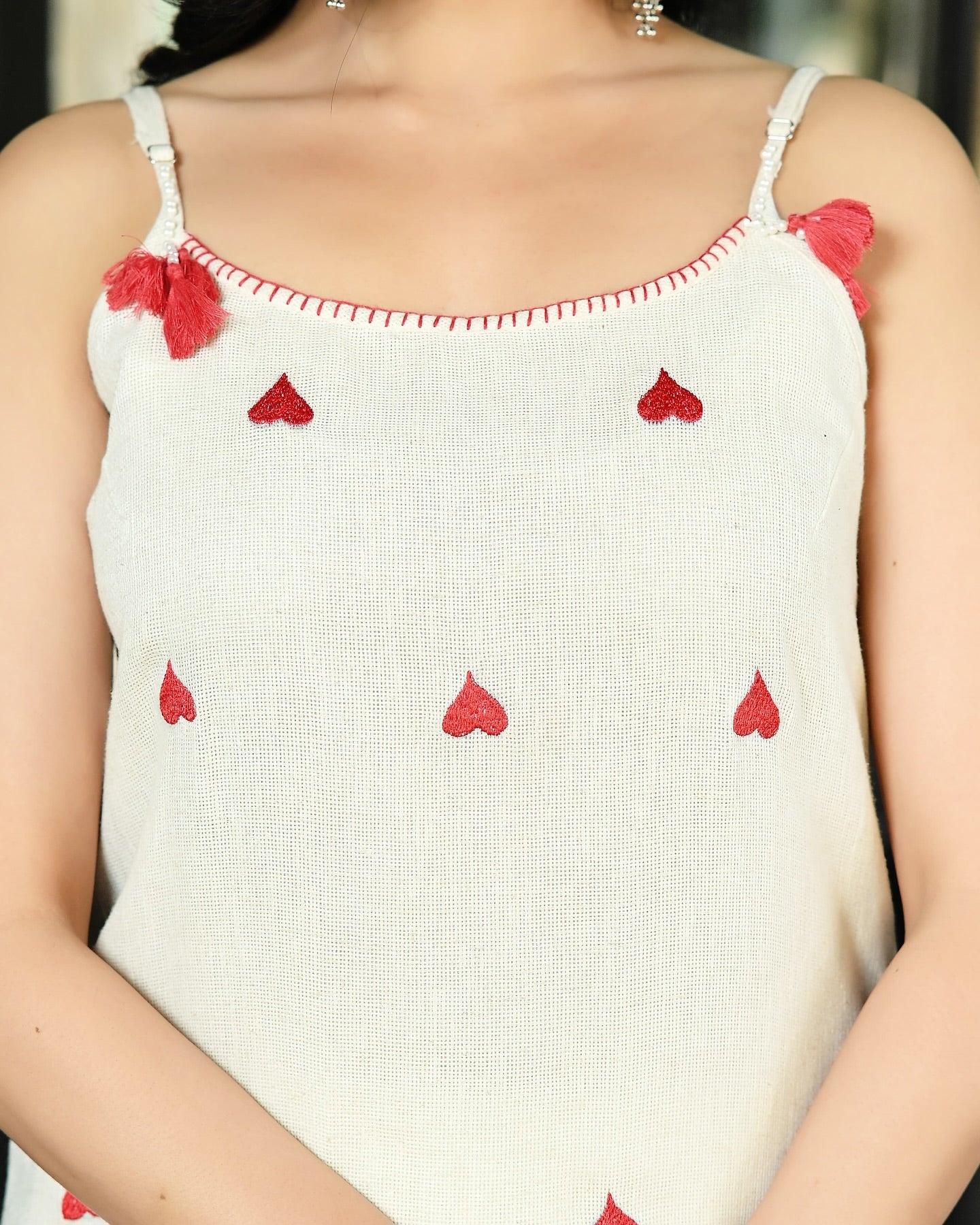 Luxe fully embroidered suit with matching dupatta for women