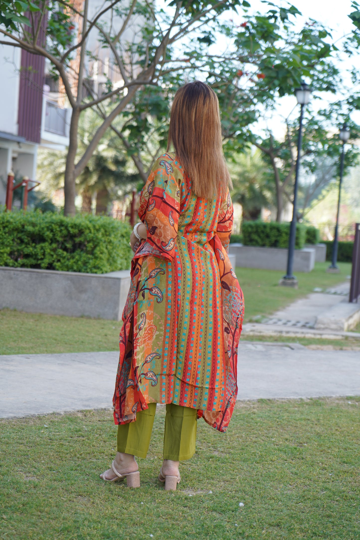 Premium striped kaftan from summer collection