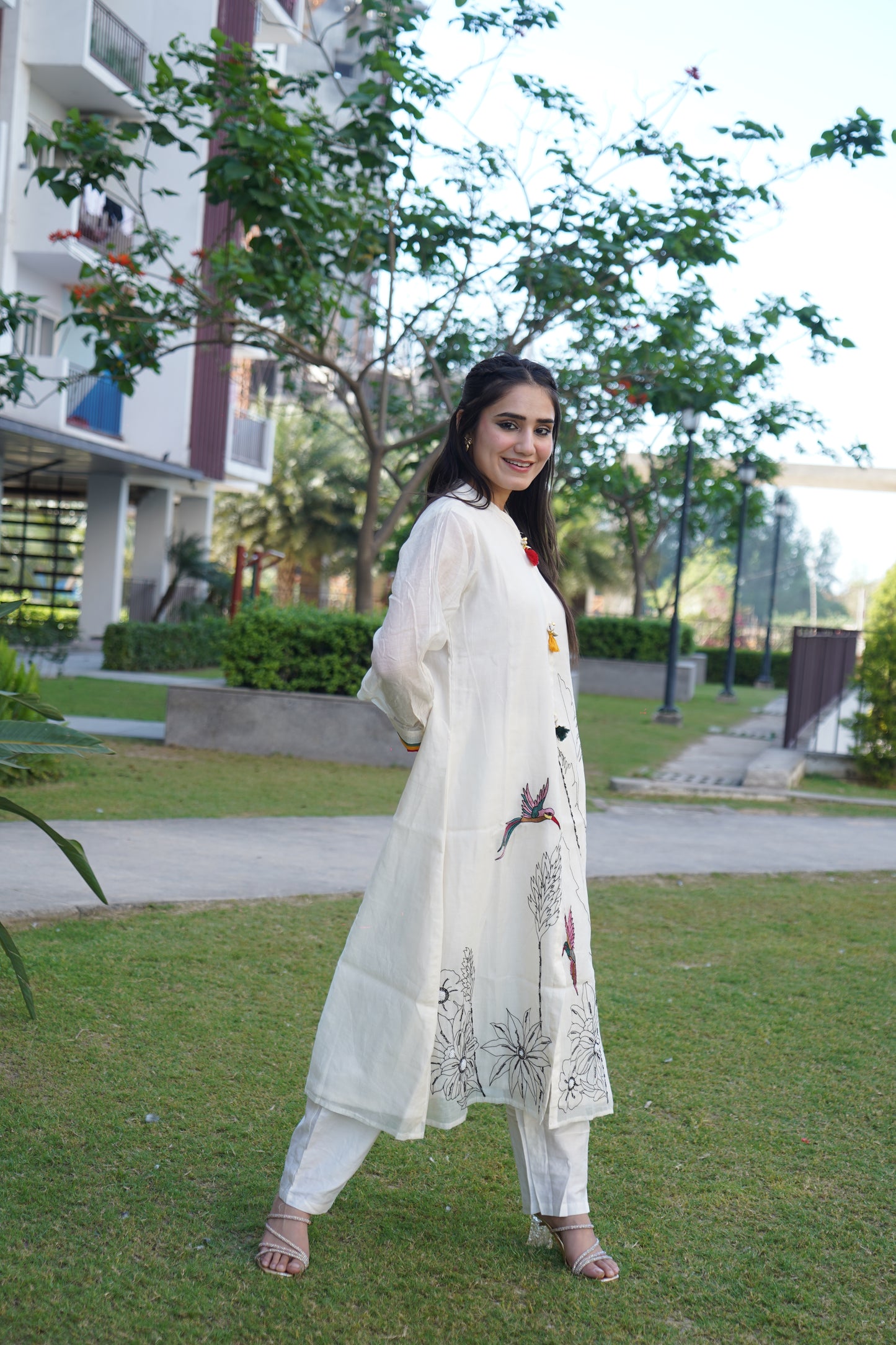 Premium white kurta set designed for a timeless ethnic look