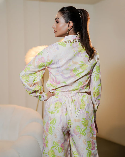 Radiant vibe mustard coord ensemble ideal for brunches or weekend wear