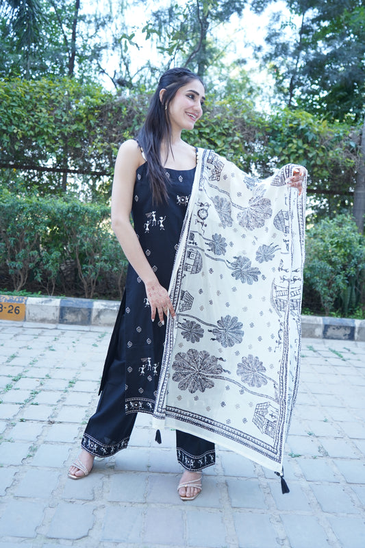 Stylish black embroidered Shehnaaz straight suit for festive wear."