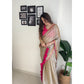 Uppada Tissue Silk Saree With Raw Silk Blouse