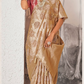 Cream-Coloured Silk Blend Banarasi Sarees