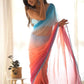 Elegant georgette saree reflecting Alia Bhatt's iconic style, crafted for weddings and festive occasions.
