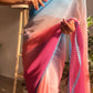 Trendy georgette saree modeled after Alia Bhatt’s sophisticated Bollywood style.