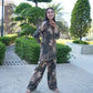 Modal Print Shirt and Palazzo Set