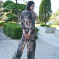 Modal Print Shirt and Palazzo Set