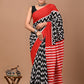 Printed Pure Cotton Mulmul Saree With Blouse