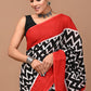 Printed Pure Cotton Mulmul Saree With Blouse