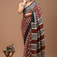 Printed Pure Cotton Mulmul Saree With Blouse