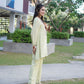 Designer embroidery work coord set for festive occasions.