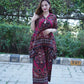 Designer tunic with ethnic motifs paired with palazzo trousers