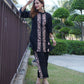 Designer ethnic suit with matching dupatta.