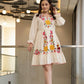 Designer Hemal Marigold cotton dress with ethnic design