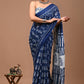 Printed Pure Cotton Mulmul Saree With Blouse