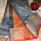 Woven Design Zari Soft Silk Floral Border Saree