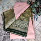 Woven Design Zari Soft Silk Floral Border Saree