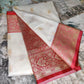 Woven Design Zari Soft Silk Floral Border Saree