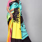 Soft Japan satin Multi saree with digital printed work