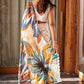 Lightweight chiffon saree in ivory with intricate prints, ideal for an effortlessly elegant appearance.