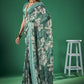 Floral Printed Saree With Blouse Piece