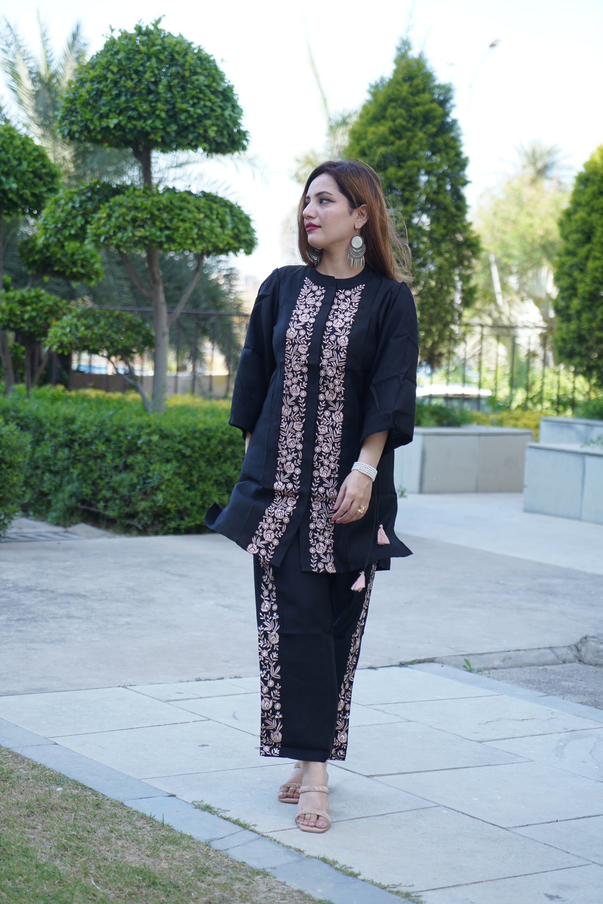 Luxury festive suit paired with dupatta.