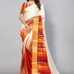 Soft Japan satin Multi saree with digital printed work