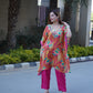 Modern mirror work kaftan look with ethnic charm