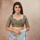Soft pastel light blue saree made from luxurious cotton silk, adding elegance to your ethnic wardrobe.