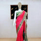 Rani Pink And Green Weaving Work Silk Saree