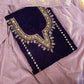Royal velvet silk suit with intricate craftsmanship, ideal for grand occasions.