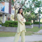 Premium embroidery coord set crafted from luxe fabric.