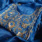 Pure Organza Handwork Suit displayed showcasing intricate embroidery.