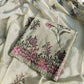Soft pink organza silk suit with hand embroidery and sheer dupatta for a refined festive look