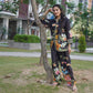 Stylish muslin digital print co-ord set in black tone