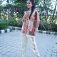 Stylish printed pure cotton kurta paired with trouser.