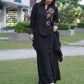 Trendy handwork tunic and trousers with stylish V-neck.