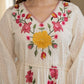 Hemal Marigold embroidered Cotton Dress