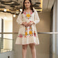 Hemal Marigold embroidered Cotton Dress
