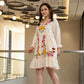 Hemal Marigold embroidered Cotton Dress