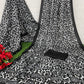 Abstract printed crepe saree by Red Ruby