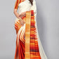 Colorful digital printed satin saree