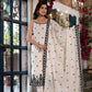 Embroidered Spaghetti-Strap Lucknowi Cotton Suit Set