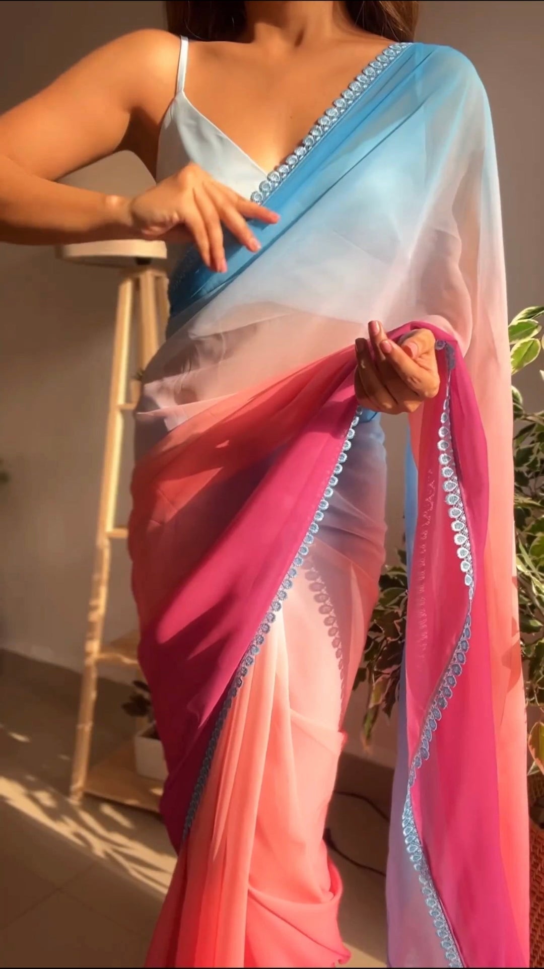 Georgette Alia Bhatt Saree