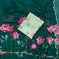 Traditional Green Organza Silk Saree with subtle work